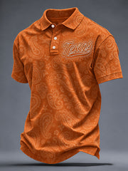Men's Football Game Day Casual Polo Shirt