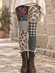 Women's Fall/Winter Animal Floral Art Printed Leggings