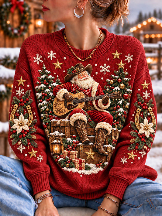 Women's Western Santa Claus Tops