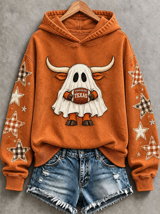 Women's Football Game Day Casual Hoodie