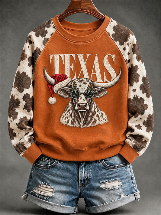Women's Football Game Day Casual Raglan Sweatshirt
