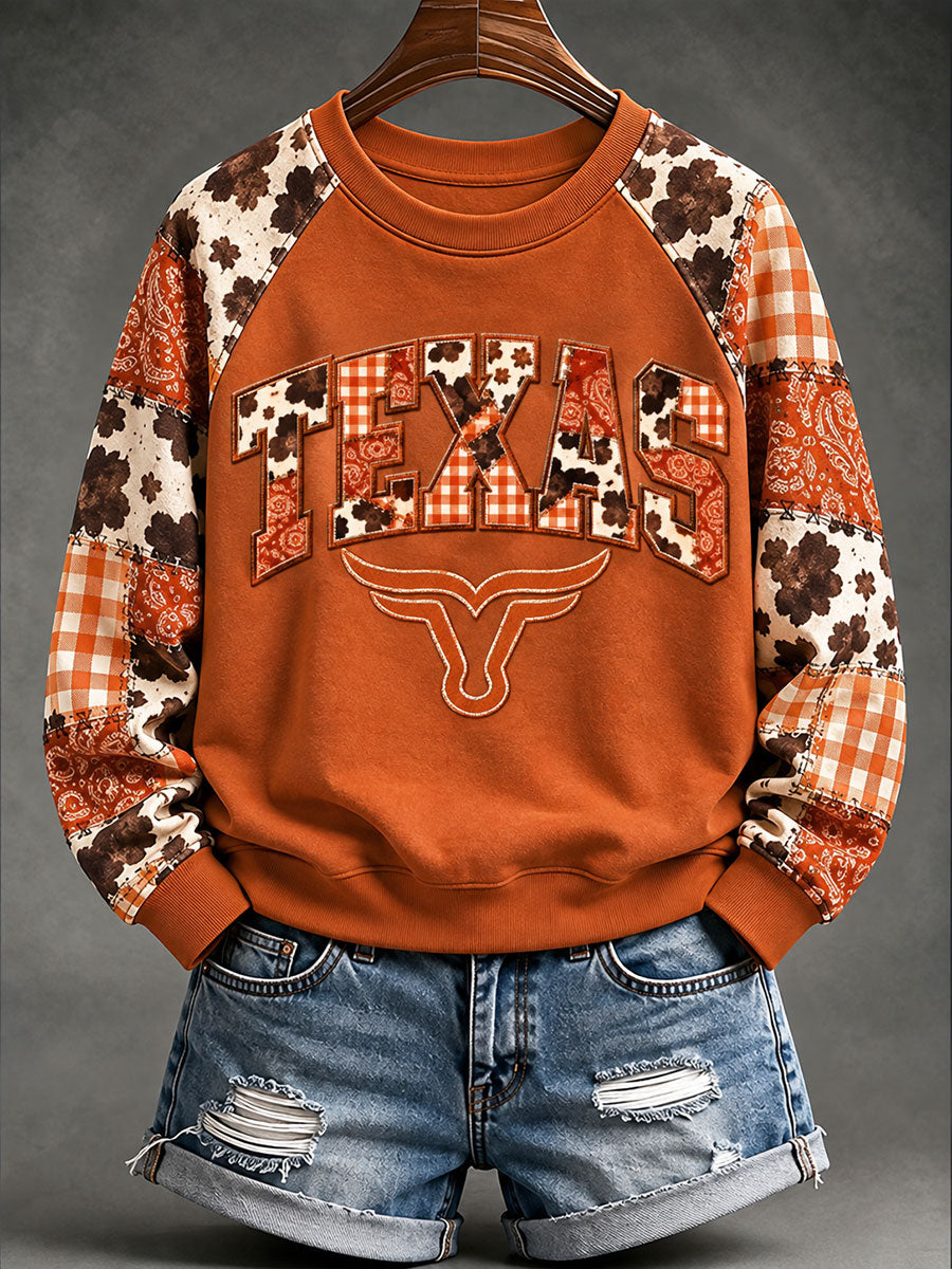 Women's Football Game Day Casual Raglan Sweatshirt