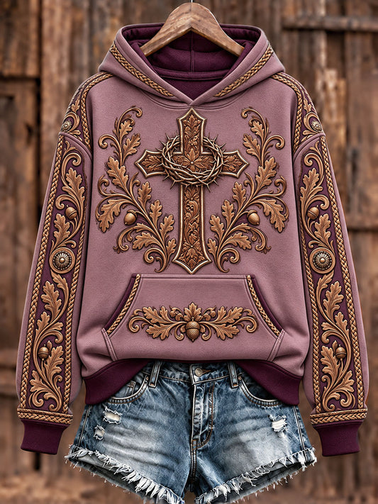 Women's Western Cross Faith Hoodies