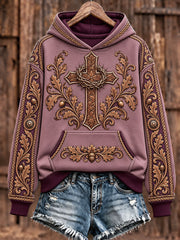 Women's Western Cross Faith Hoodies