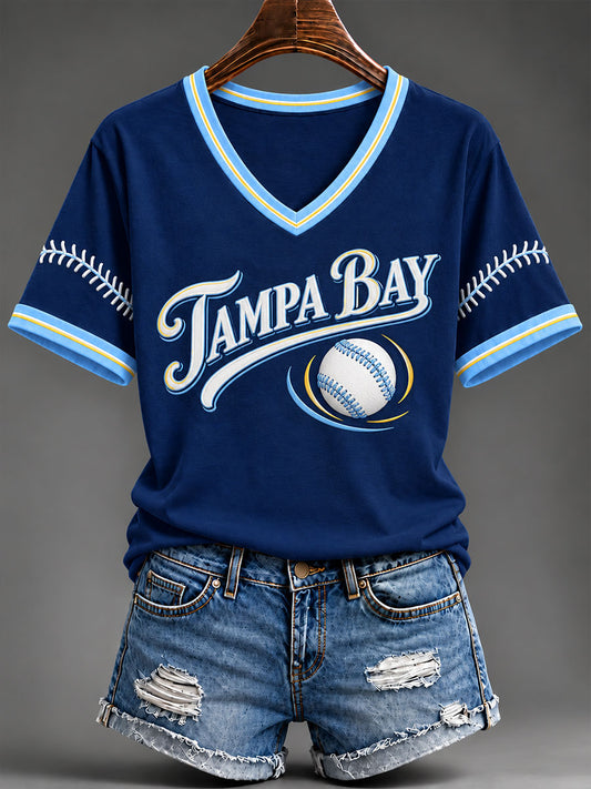 Women's Gift For Baseball Fans Casual Short-Sleeved T-Shirt