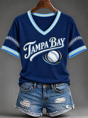 Women's Gift For Baseball Fans Casual Short-Sleeved T-Shirt