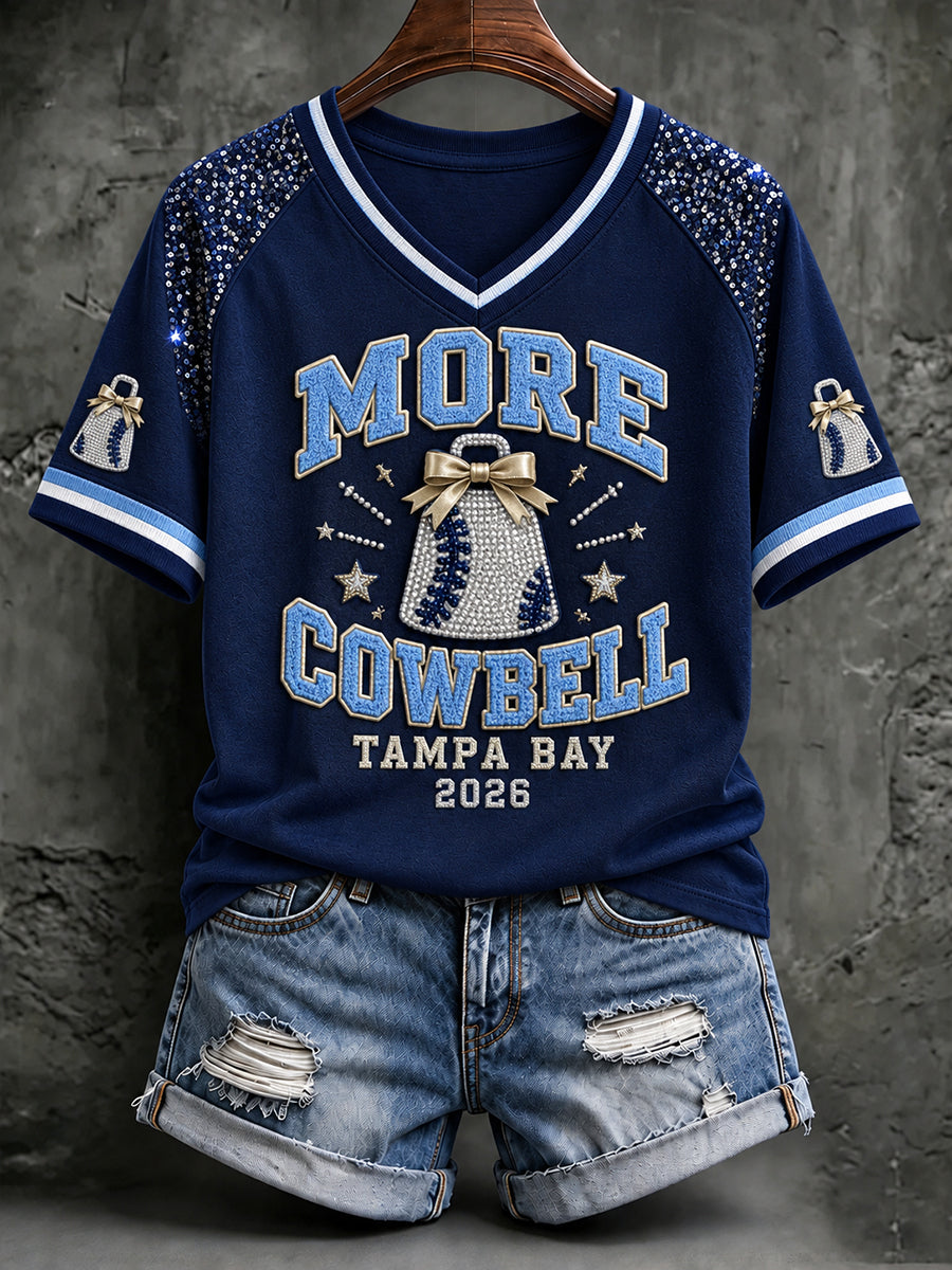 Women's Tampa Bay Baseball Lover Printed T-shirt