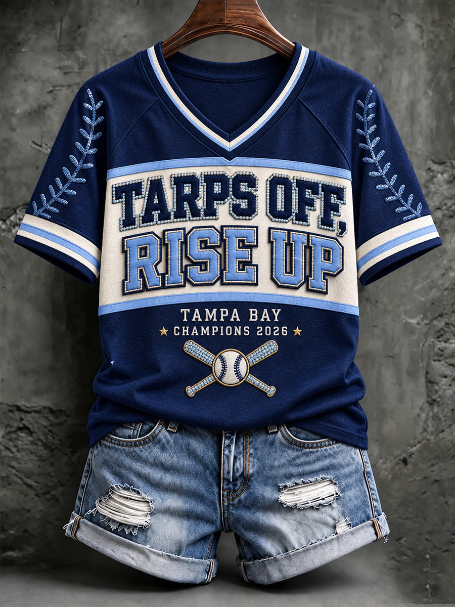 Women's Tampa Bay Baseball Lover Printed T-shirt