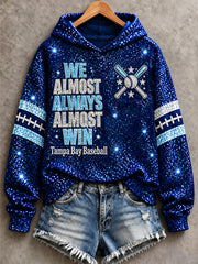 Women's Tampa Bay Baseball Lover Print Sweatshirt
