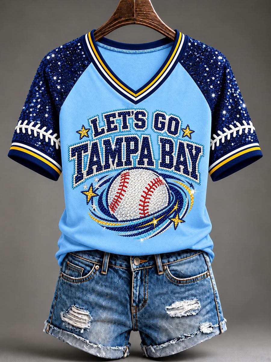 Women's Gift For Baseball Fans Casual Short-Sleeved T-Shirt