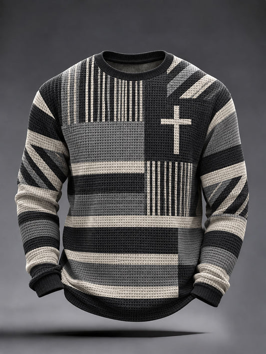 Men's Christian Faith Waffle Long Sleeve T-Shirt