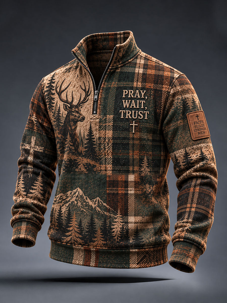 Men's Pray Wait Trust Sweatshirt