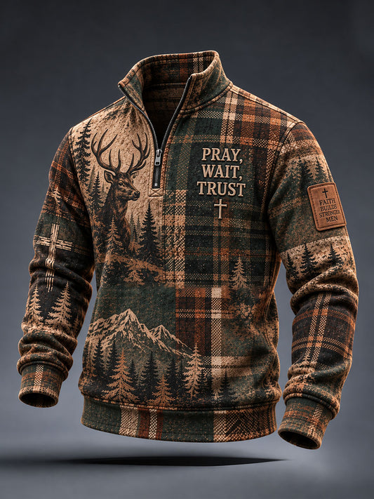 Men's Pray Wait Trust Sweatshirt
