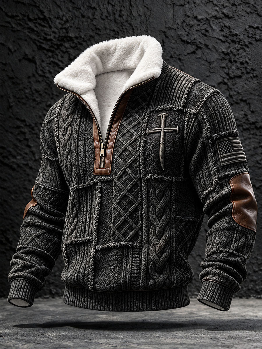 Men's Cross Christian Geometric Tops