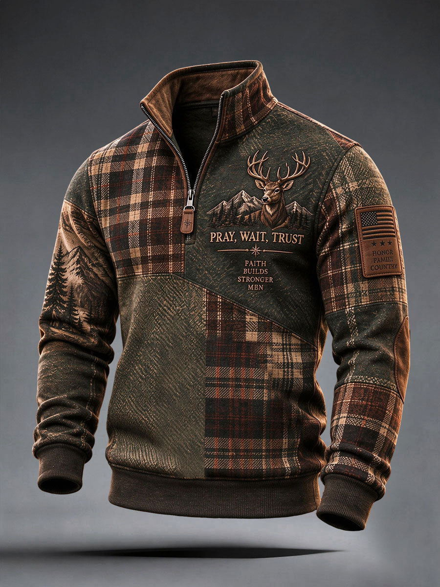 Men's Pray Wait Trust Sweatshirt