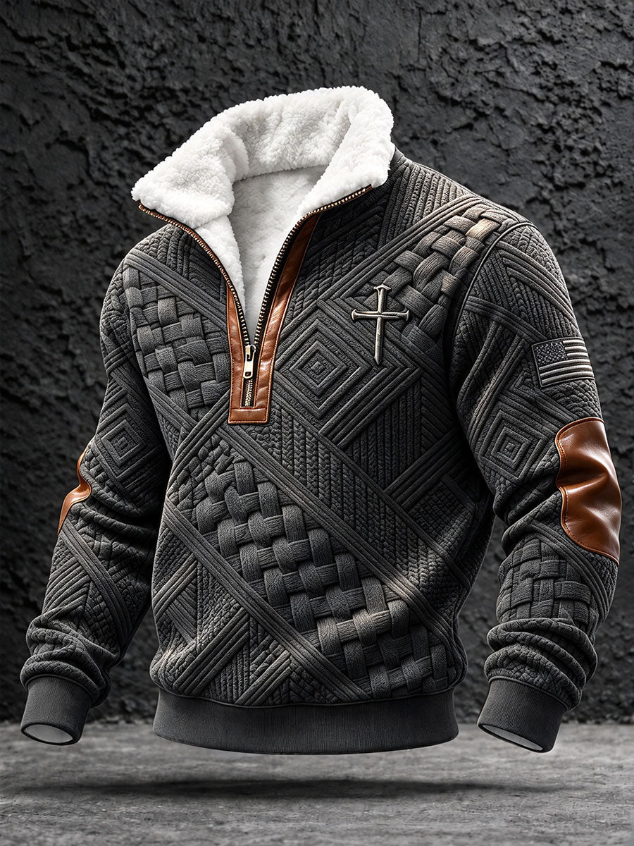 Men's Cross Christian Geometric Tops
