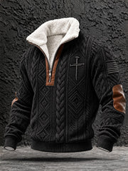 Men's Cross Christian Geometric Tops