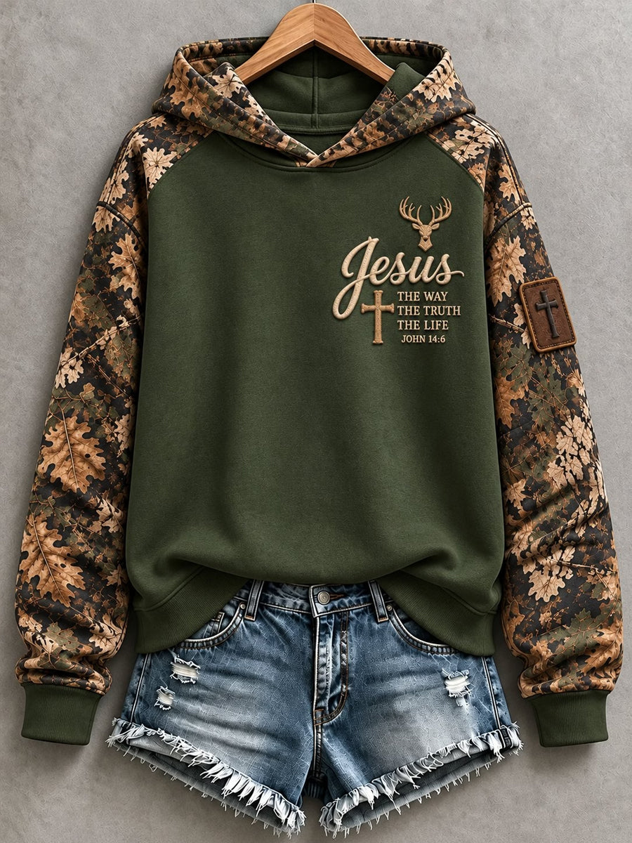 Women's Vintage Western Art Printed Hoodie