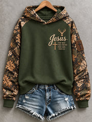 Women's Vintage Western Art Printed Hoodie