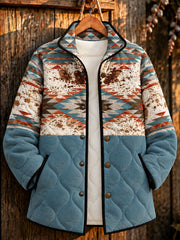 Women's Western Geometric Art Gorge Line Jackets