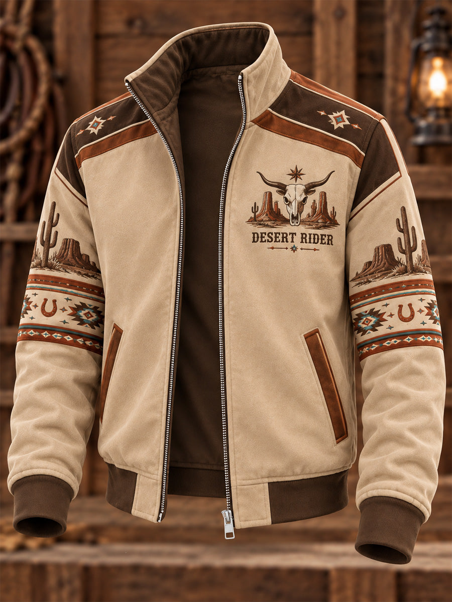 Men's Western Style Print Jacket
