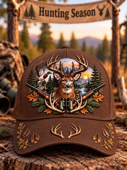 Unisex Western Hunting Season Print Hat