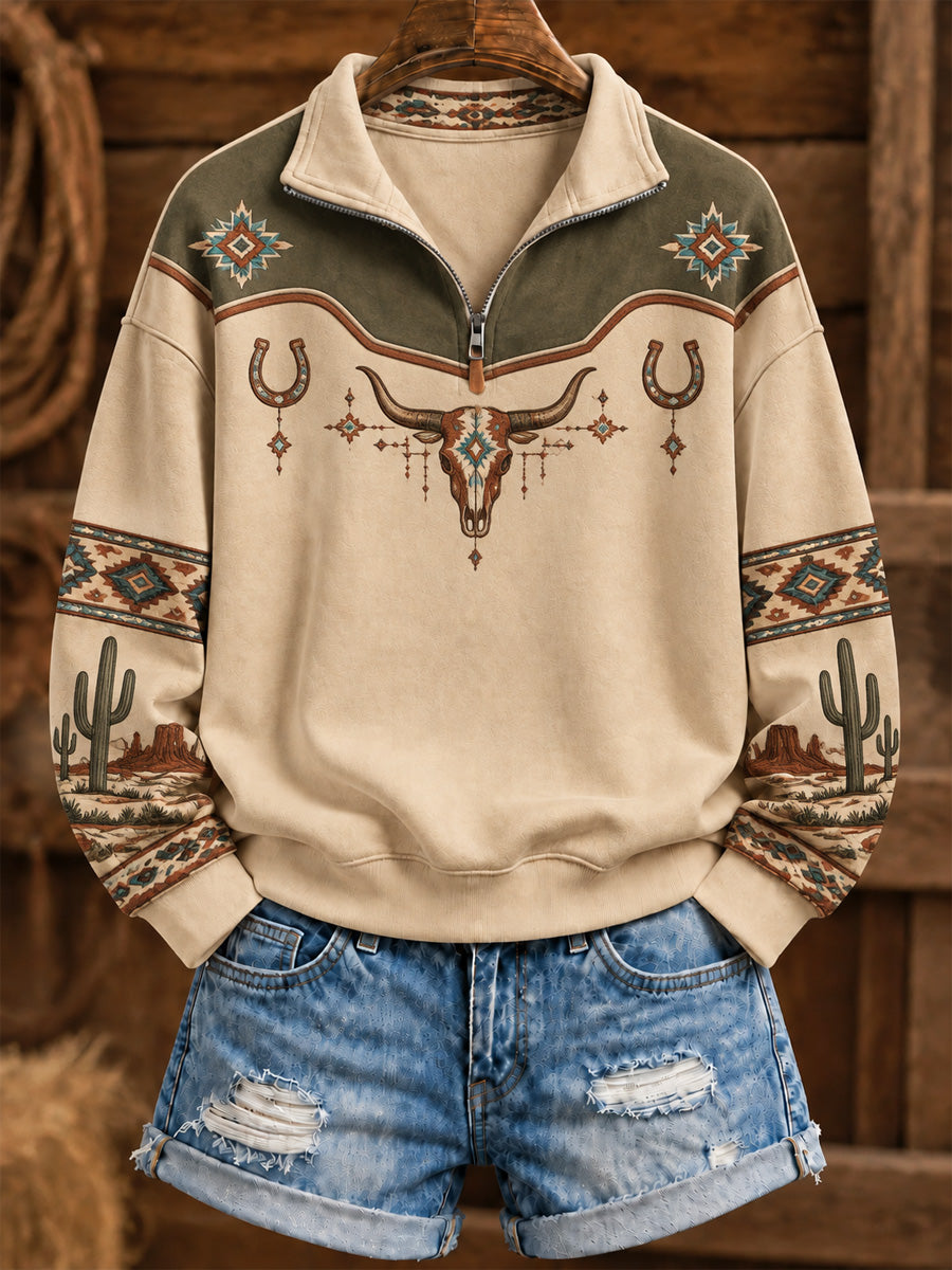 Women's West Wind Print Hoodie