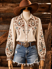 Women's Western Style Print Shirts
