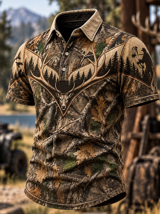 Men's Western Hunting Season Print polo shirt
