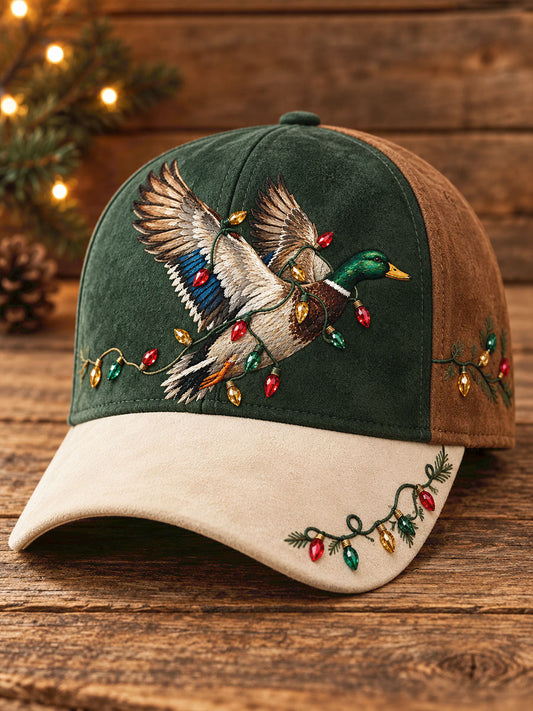 Unisex Hunting Season Vintage Christmas Art Printed Hat