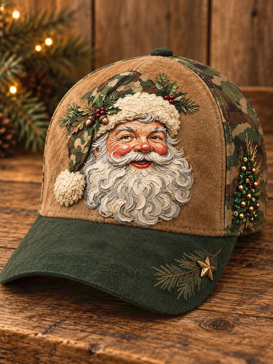 Unisex Hunting Season Vintage Christmas Art Printed Hat