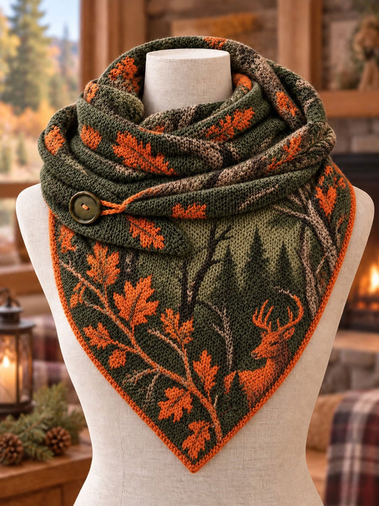 Vintage Hunting Culture Triangle Scarf