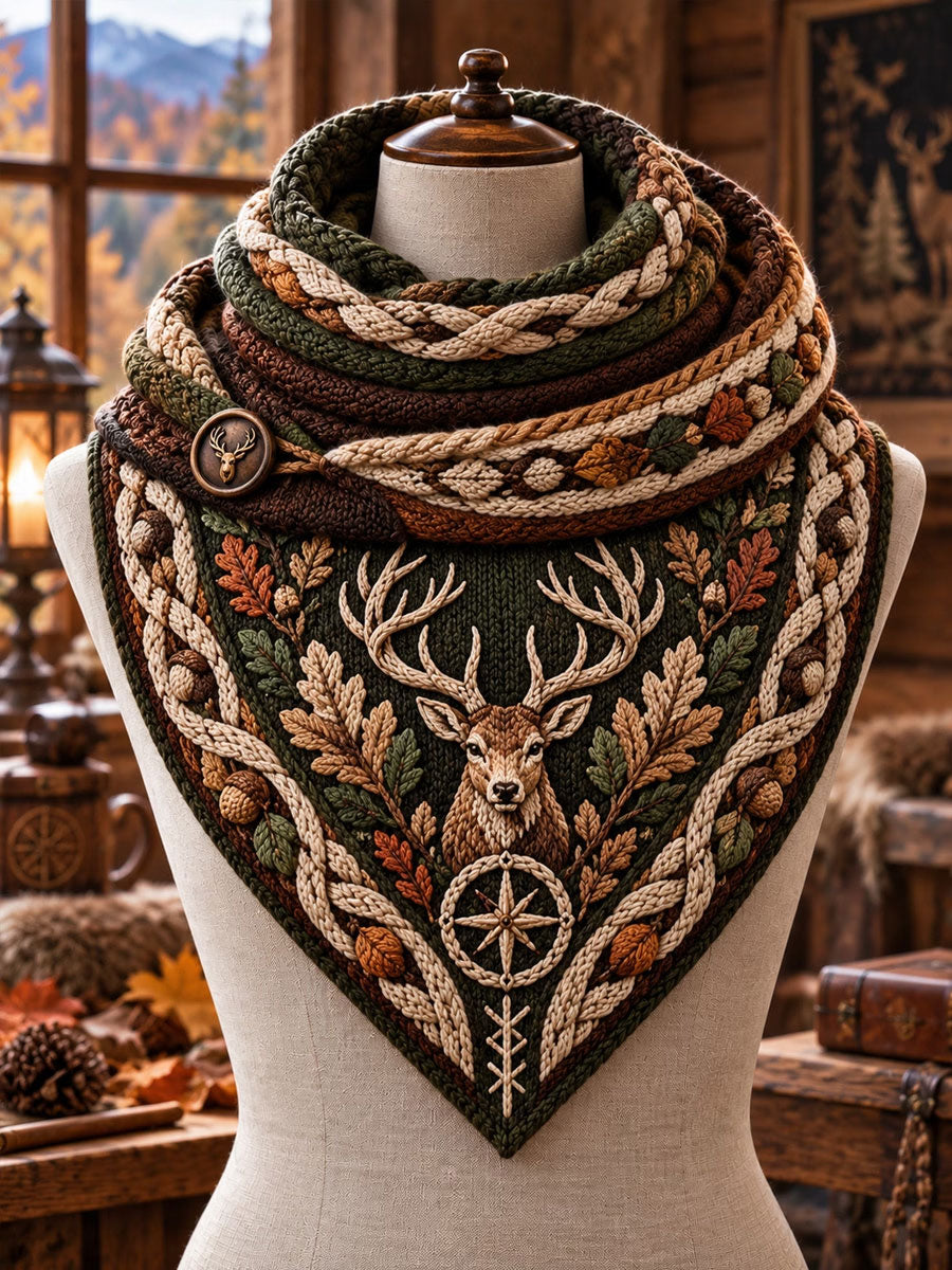Vintage Hunting Culture Triangle Scarf
