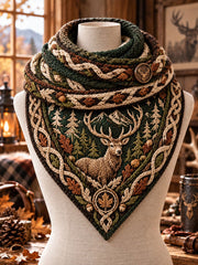 Vintage Hunting Culture Triangle Scarf
