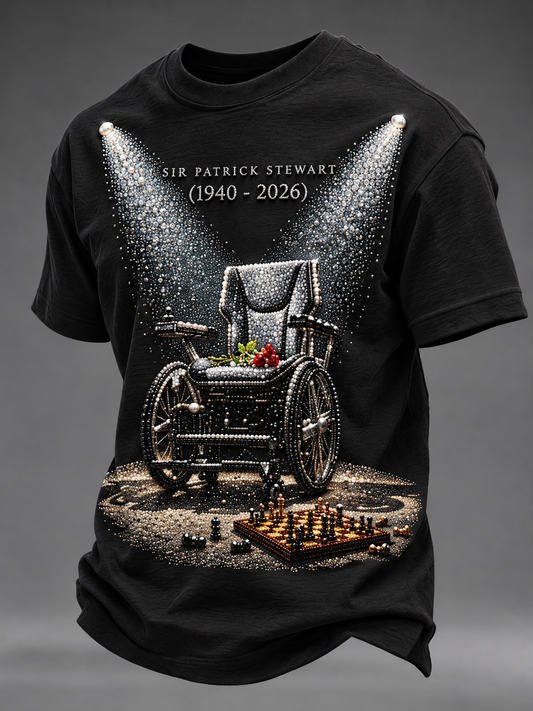 Men's Patrick Stewart RIP 1930-2026 Tee
