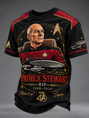 Men's Patrick Stewart RIP 1930-2026 Tee